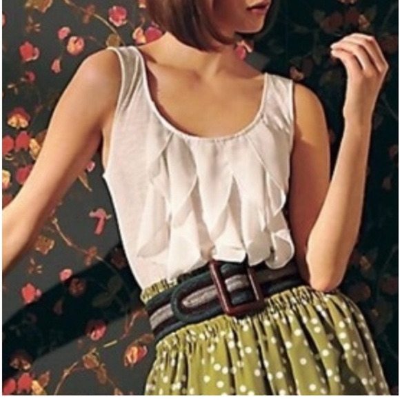 Anthropologie Deletta Grace ruffled tank - Picture 1 of 8